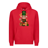 Red Christmas Nutcracker Premium Hoodie - NancyCooperArtShop