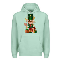 Seafoam Christmas Nutcracker Premium Hoodie - NancyCooperArtShop