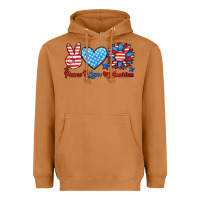 Meerkat peace love america Heavyweight Hoodie - HRA Design Shop