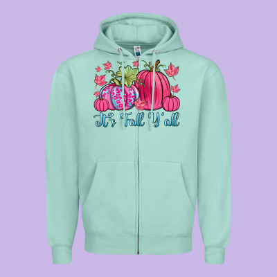 It S Fall Y All Zipper Hoodie Designed By Zillion Design Studio