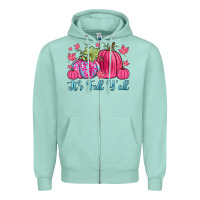 Seafoam it s fall y all Zipper Hoodie - Zillion Design Studio