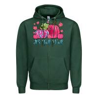 Sports Green it s fall y all Zipper Hoodie - Zillion Design Studio