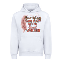 White your wings were ready but my heart was not Urban Hoodie - MaliasSmallBusiness
