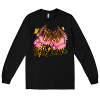 Black Self love pink afro nails Long Sleeve Tee - RanaPortraitStore