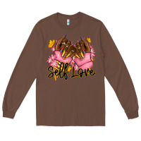 Chestnut Self love pink afro nails Long Sleeve Tee - RanaPortraitStore