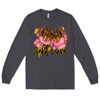 Smoke Self love pink afro nails Long Sleeve Tee - RanaPortraitStore