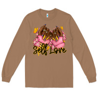 Toasted Coconut Self love pink afro nails Long Sleeve Tee - RanaPortraitStore