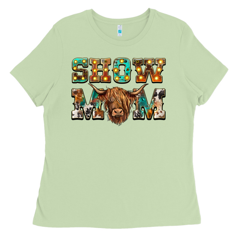 Show Mom Scottish Cattle Ladies Tee by BarkalooDesign | Teevron