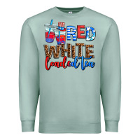 Seafoam red whıte loaded tea Premium Sweatshirt - AdoDesignShop