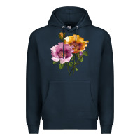 Navy In Your Eyes Rose Premium Hoodie - LillyAllenDesigns