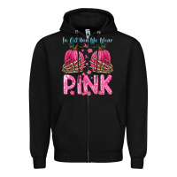 Black in october we wear pink Zipper Hoodie - Zillion Design Studio