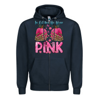 Navy in october we wear pink Zipper Hoodie - Zillion Design Studio