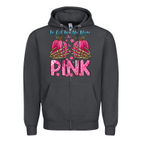 Smoke in october we wear pink Zipper Hoodie - Zillion Design Studio