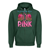 Sports Green in october we wear pink Zipper Hoodie - Zillion Design Studio