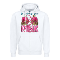 White in october we wear pink Zipper Hoodie - Zillion Design Studio