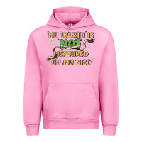 Fuchsia Pink my worth is not defined by my size Urban Hoodie - MaliasSmallBusiness