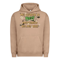Pigment Burro my worth is not defined by my size Urban Hoodie - MaliasSmallBusiness