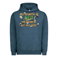 Pigment Midnight Navy my worth is not defined by my size Urban Hoodie - MaliasSmallBusiness