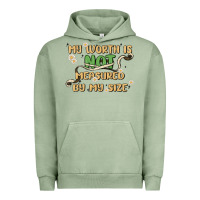 Pigment Oil Green my worth is not defined by my size Urban Hoodie - MaliasSmallBusiness
