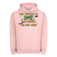 Pigment Salmon my worth is not defined by my size Urban Hoodie - MaliasSmallBusiness