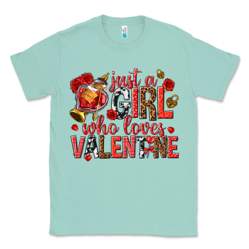 Just A Girl Who Loves Valentine Classic Tee by texasbilliewilder | Teevron
