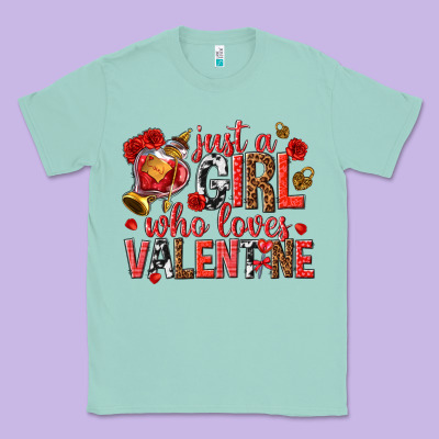 Classic Tee just a girl who loves valentine