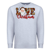 Heather Grey Love Christmas Santa Premium Sweatshirt - JahusDesignShop