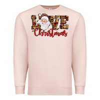 Pale Pink Love Christmas Santa Premium Sweatshirt - JahusDesignShop