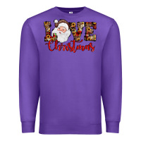 Purple Love Christmas Santa Premium Sweatshirt - JahusDesignShop