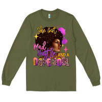 Army Green She got mad hustle and a dope soul Long Sleeve Tee - RanaPortraitStore