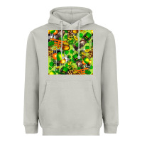 Moon Dust St. Patrick's Donkey With Shamrock Seamless Heavyweight Hoodie - FaDigitalArtStudio