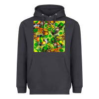 Smoke St. Patrick's Donkey With Shamrock Seamless Heavyweight Hoodie - FaDigitalArtStudio