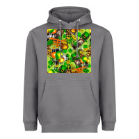 Storm St. Patrick's Donkey With Shamrock Seamless Heavyweight Hoodie - FaDigitalArtStudio