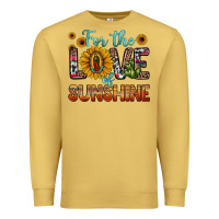Antique Gold for the love of sunshine sunflower our lady of guadalupe Premium Sweatshirt - JahusDesignShop