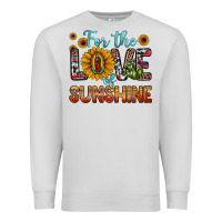Dove Grey for the love of sunshine sunflower our lady of guadalupe Premium Sweatshirt - JahusDesignShop