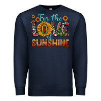 Navy for the love of sunshine sunflower our lady of guadalupe Premium Sweatshirt - JahusDesignShop