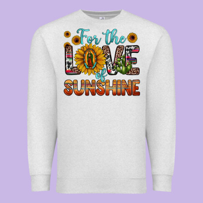 For The Love Of Sunshine Sunflower Our Lady Of Guadalupe Premium Sweatshirt Designed By Jahusdesignshop