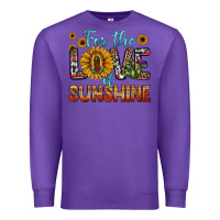 Purple for the love of sunshine sunflower our lady of guadalupe Premium Sweatshirt - JahusDesignShop