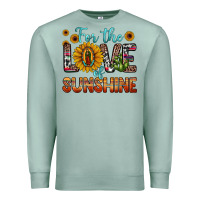 Seafoam for the love of sunshine sunflower our lady of guadalupe Premium Sweatshirt - JahusDesignShop