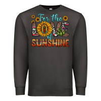 Smoke for the love of sunshine sunflower our lady of guadalupe Premium Sweatshirt - JahusDesignShop