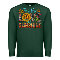 Sports Green for the love of sunshine sunflower our lady of guadalupe Premium Sweatshirt - JahusDesignShop