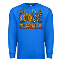 True Royal for the love of sunshine sunflower our lady of guadalupe Premium Sweatshirt - JahusDesignShop