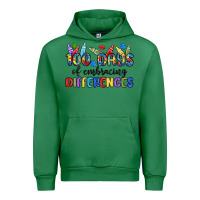 Emerald 100 days of embracing differences Urban Hoodie - MaliasSmallBusiness