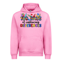 Fuchsia Pink 100 days of embracing differences Urban Hoodie - MaliasSmallBusiness