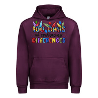 Mauve Wine 100 days of embracing differences Urban Hoodie - MaliasSmallBusiness