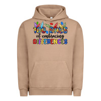 Pigment Burro 100 days of embracing differences Urban Hoodie - MaliasSmallBusiness
