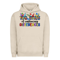 Pigment French Oak 100 days of embracing differences Urban Hoodie - MaliasSmallBusiness
