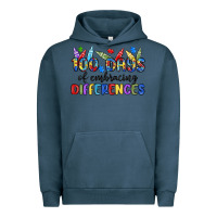 Pigment Midnight Navy 100 days of embracing differences Urban Hoodie - MaliasSmallBusiness
