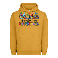 Pigment Peanut Butter 100 days of embracing differences Urban Hoodie - MaliasSmallBusiness