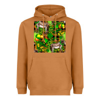 Meerkat St. Patrick's Donkey With Leprechaun Hat Seamless Heavyweight Hoodie - FaDigitalArtStudio